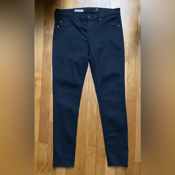 Ag Adriano Goldschmied Denim - Adriano Goldschmied AG Jeans The Legging Ankle Black Size 28R
